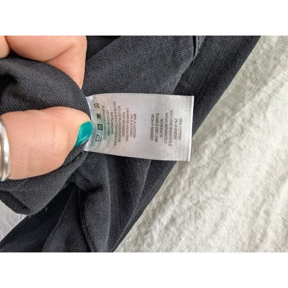 C'est Toi black label women's size large black denim cropped jacket, raw edge B4 - Picture 5 of 10